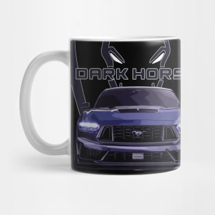 BLUE EMBER dark horse Mustang GT 5.0L V8 coyote engine Performance Car s650 Mug